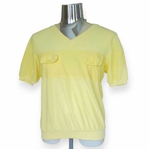 Givenchy Terrycloth V-nech Shirt Size Large